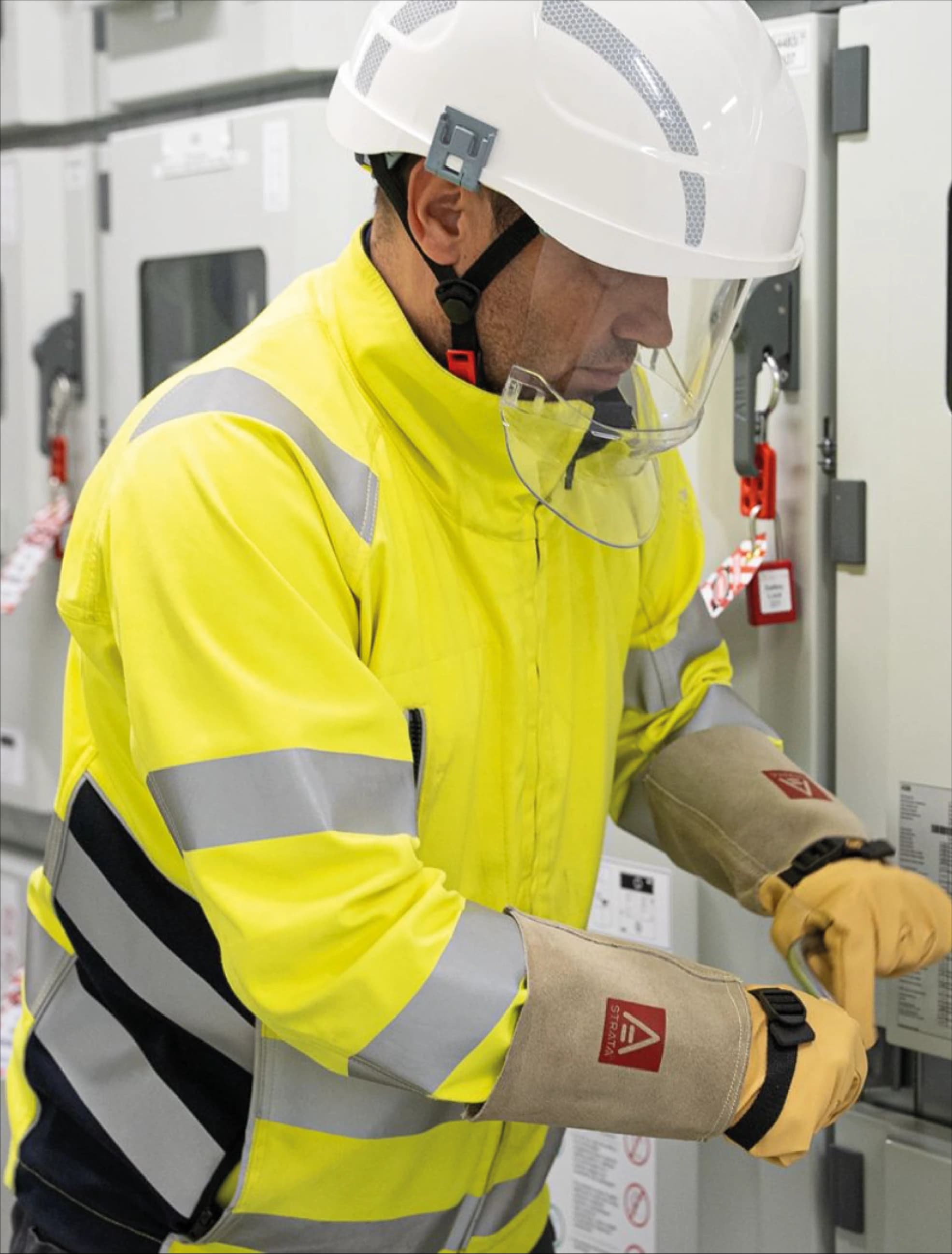 Construction site with workers and cranes